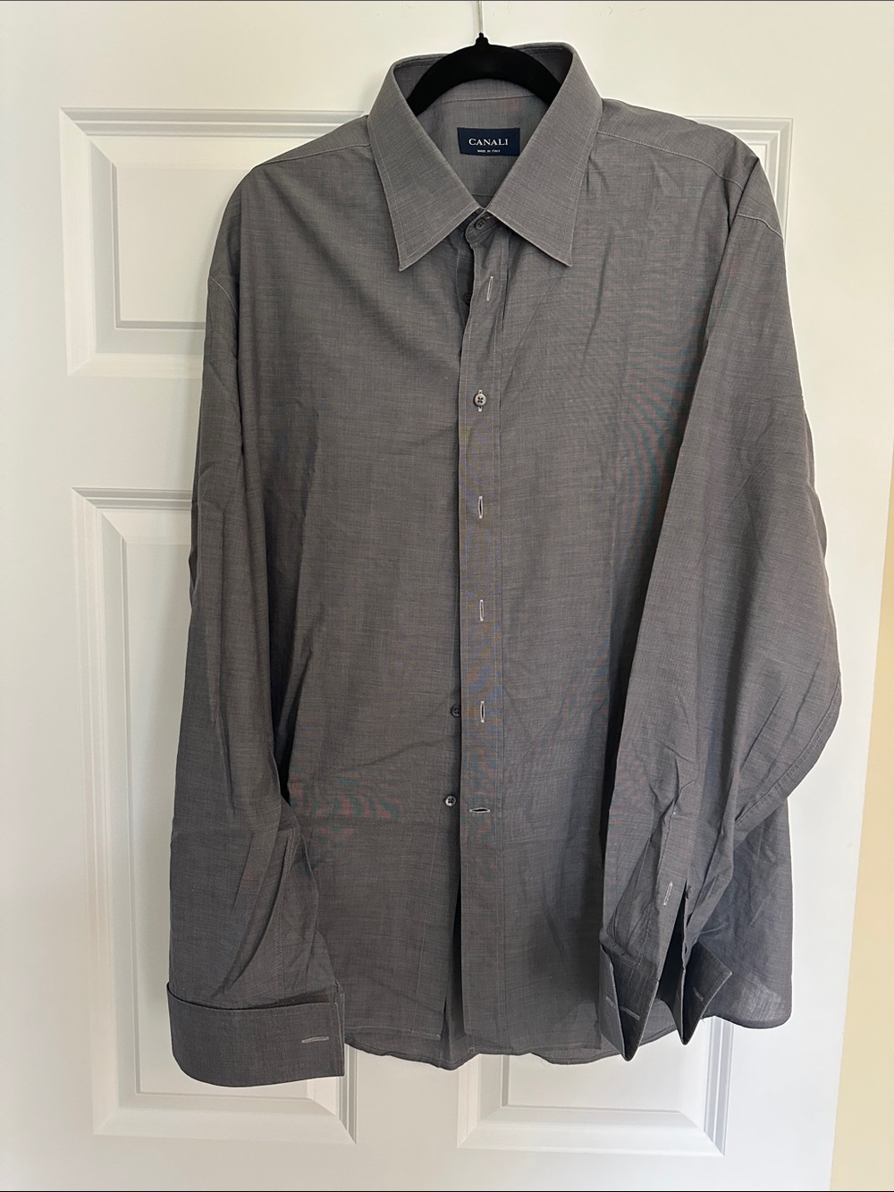 Canali Men's Charcoal Dress Shirt
